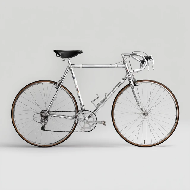 Vintage Racing Bike 1971 1975 Chrome Silver Bicycle