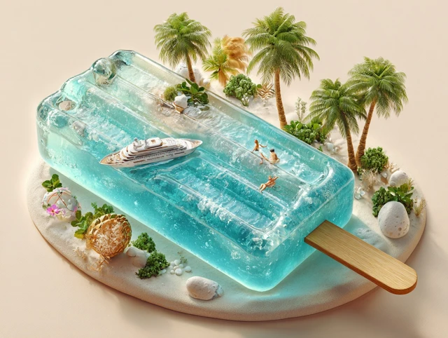 Ocean Paradise Popsicle Summer Vacation