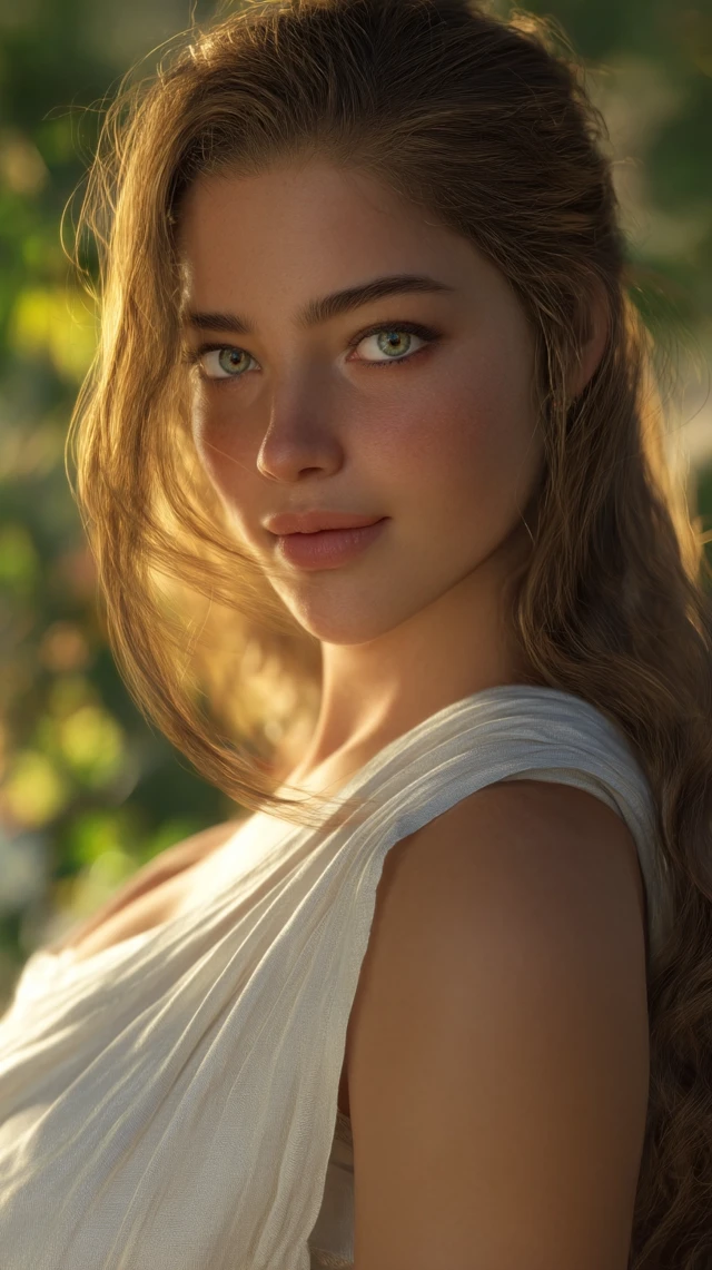 Eve in the Garden of Eden Ultra Realistic Portrait