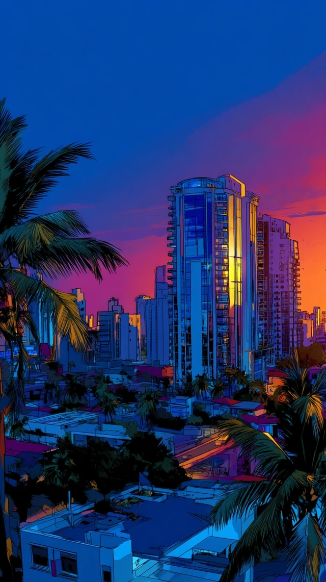 San Juan Puerto Rico Skyline Modern Architecture Art