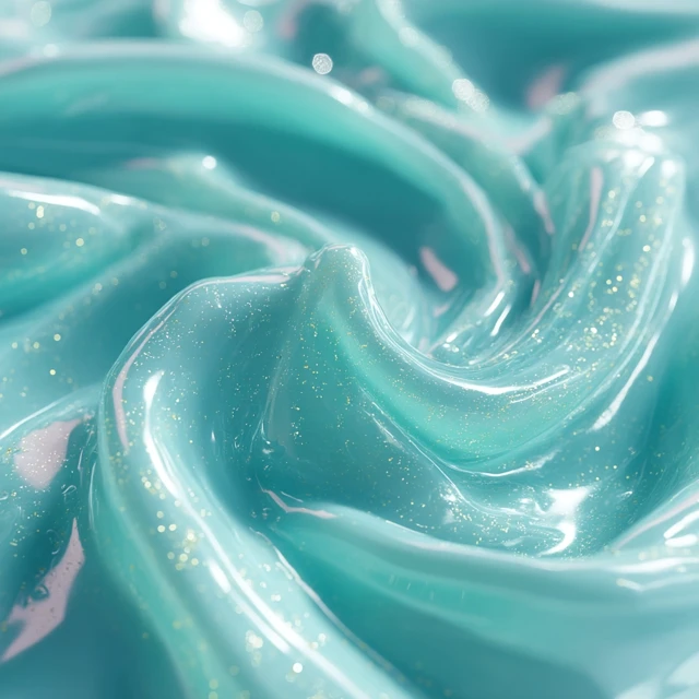 Turquoise Gel Macro Texture Detailed and Glossy