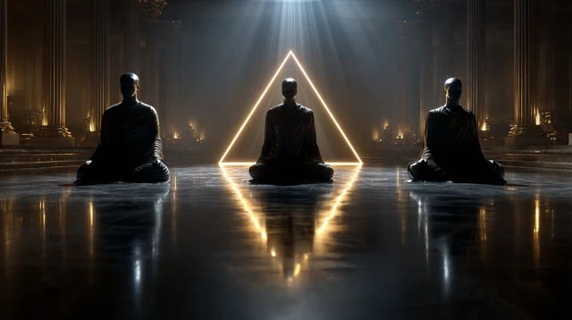 Divine Meditation in Sacred Temple 8k