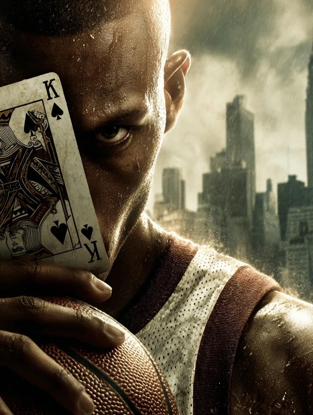 Basketball King of Spades Dramatic Cinematic Photo