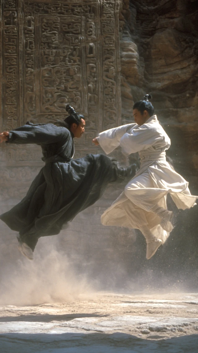 1980s Wuxia Movie Still Martial Arts Combat