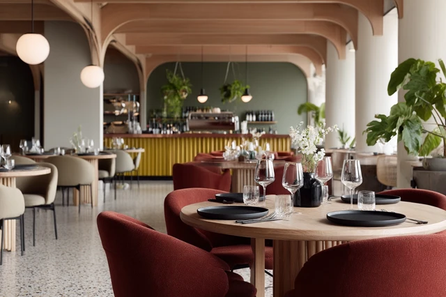 Fine Dining Restaurant Interior Design Editorial Photo