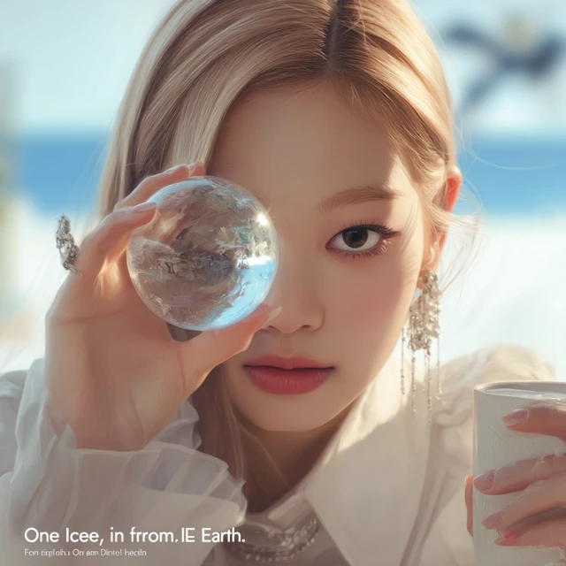 Jennie Ice Ball Clarity Awareness Summer Beach