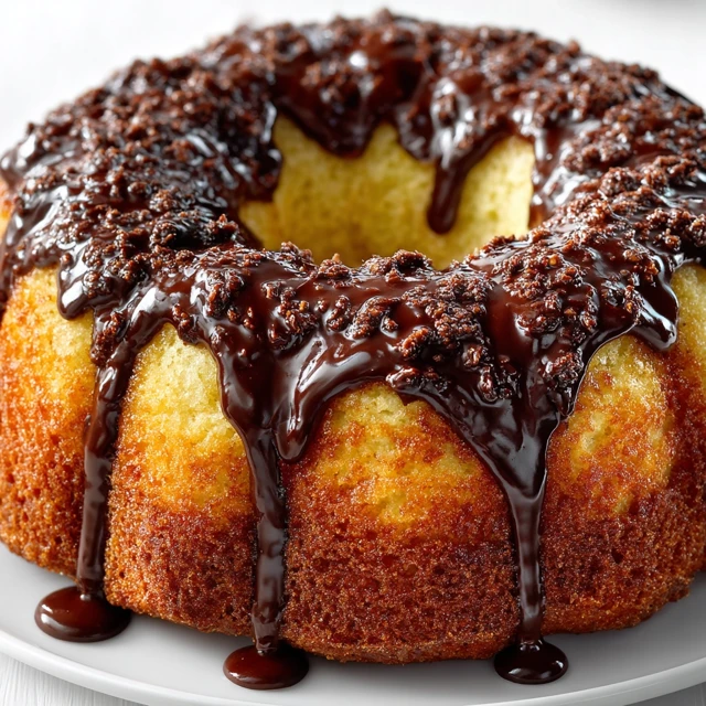 Delicious Bundt Cake with Chocolate Glaze