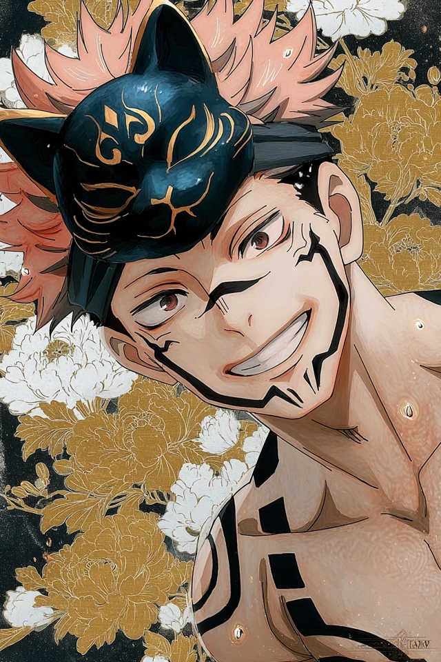Ryomen Sukuna Art Jujutsu Kaisen Anime