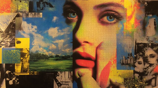 Surreal Collage Art with Emotional Lighting