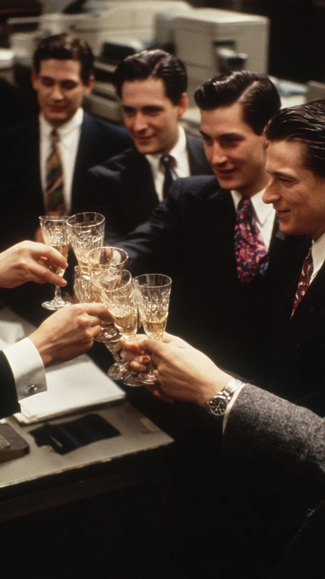1990s Wall Street Celebration Lawyers in Suits