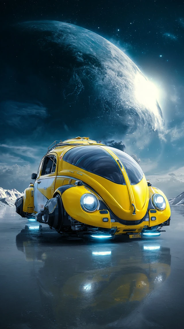 Futuristic Vehicle Earthscape Cinematic 8K