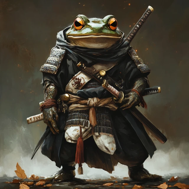 Samurai Frog Yokai Protector vs Abraxis