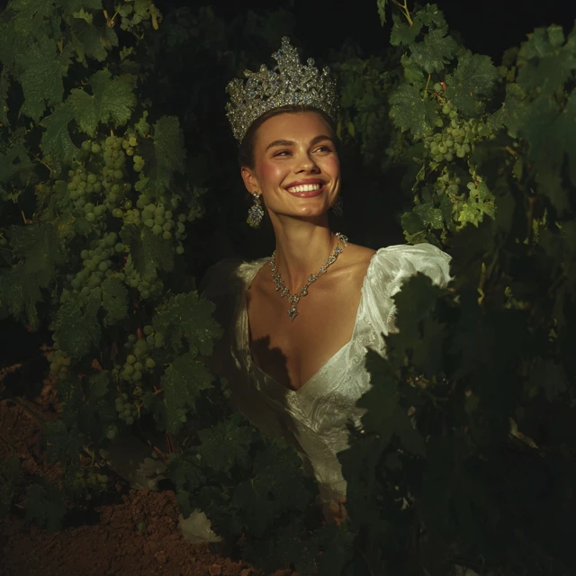 Vampire Bride in a Vineyard Fashion Photography