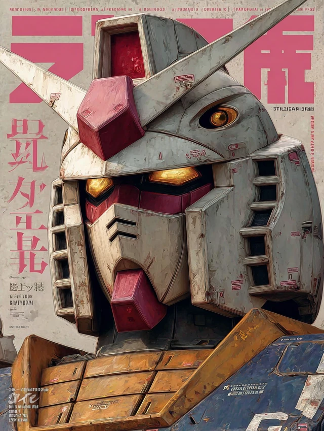 Gundam RX78 Mobile Suit Anime Art