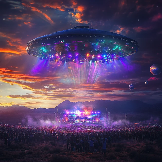 Alien UFO Concert in Roswell New Mexico