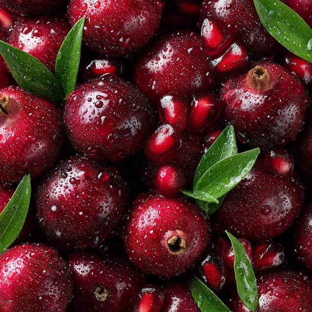 Juicy Pomegranates Macro Photography Fresh and Delicious