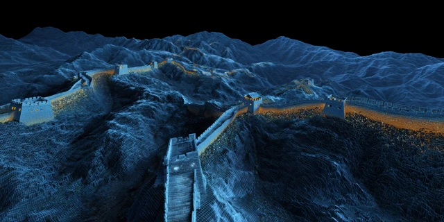 Great Wall at Night Dramatic View