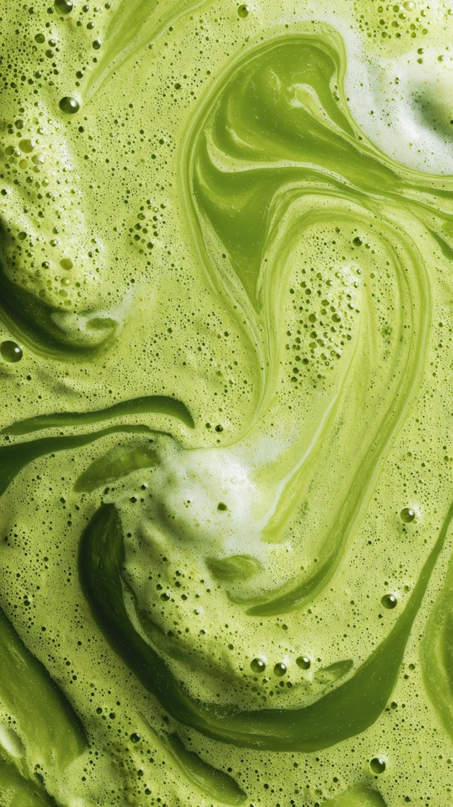 Matcha Green Tea Closeup Macro Photography