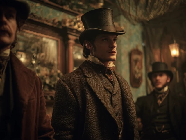 Dickensian Movie Still Gentleman in Top Hat