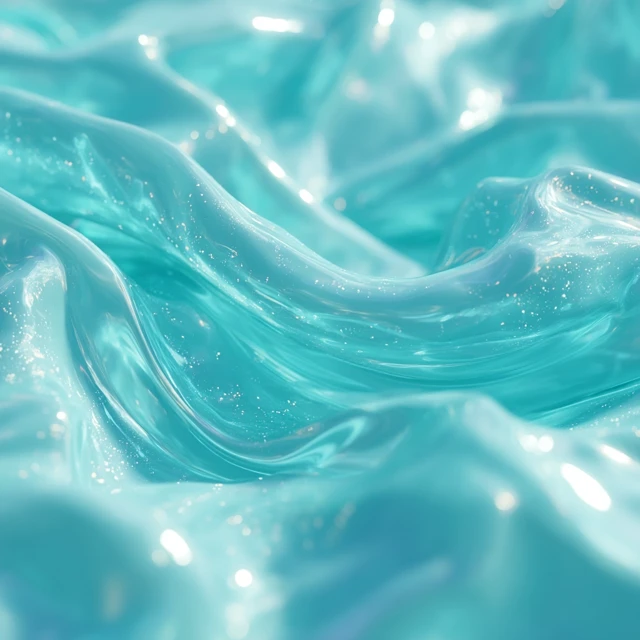 Turquoise Gel Macro Texture Detailed and Glossy