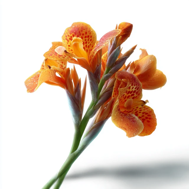 Canna Lily Flower Vibrant Colors High Resolution