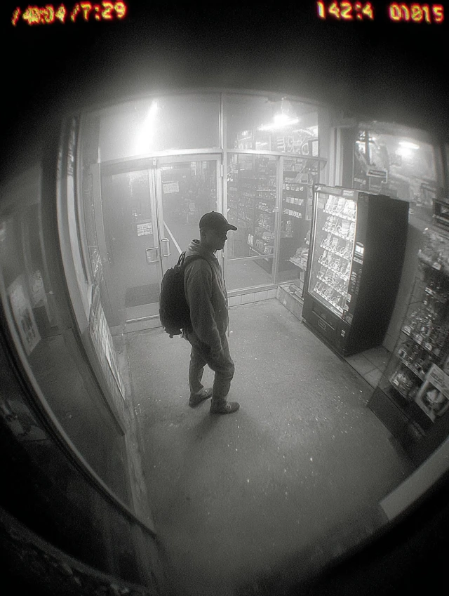 Gas Station CCTV Footage Eerie Scene in Foggy Morning