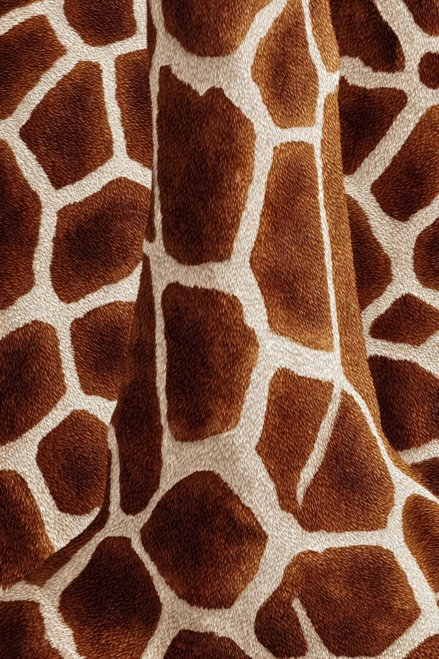 Giraffe Skin Pattern Seamless Illustration