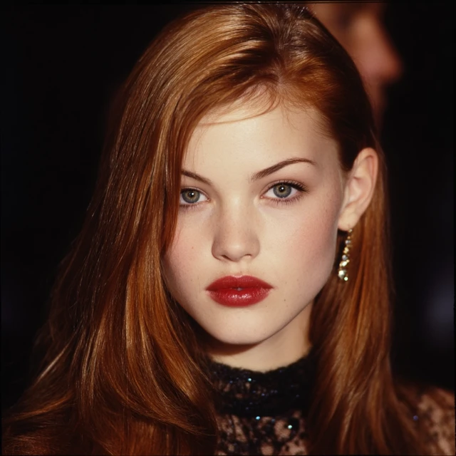 90s Supermodel Glamorous Portrait