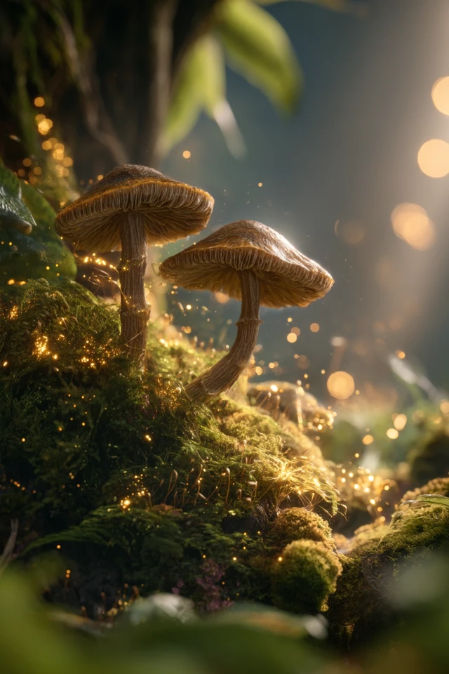 Magical Forest Mushrooms Nature Photography