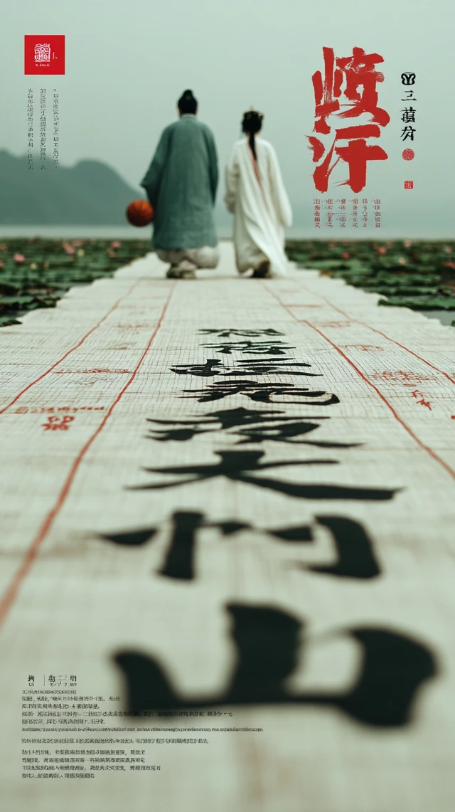 West Lake Painting: Lotus, Basketball, Ancient China