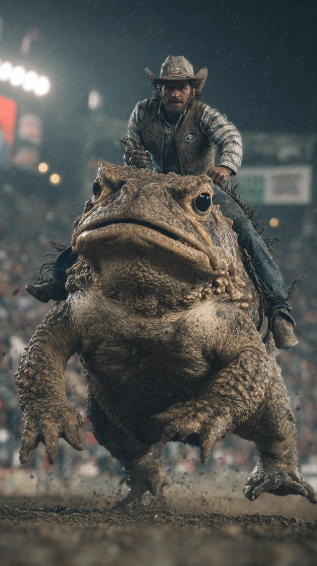 Toad Rodeo: A Wild Ride in the Stadium