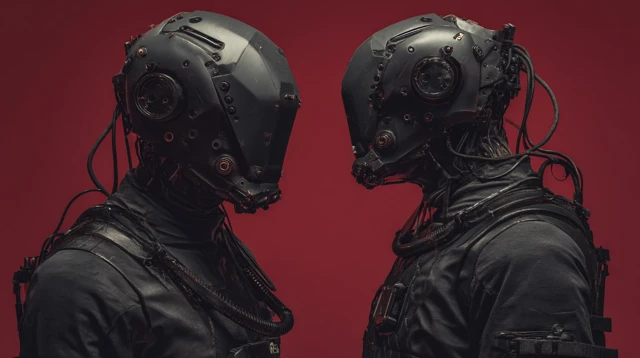 Cyberpunk Cyborg Battle Gear Horror Style