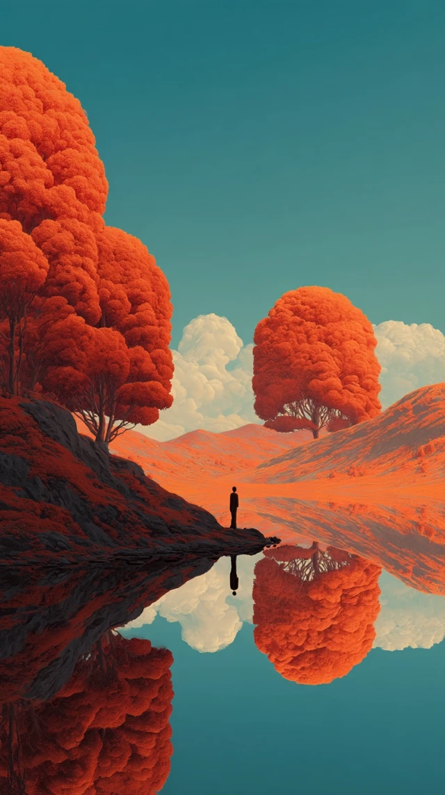 Calm Success Journey A Beautiful Illustration