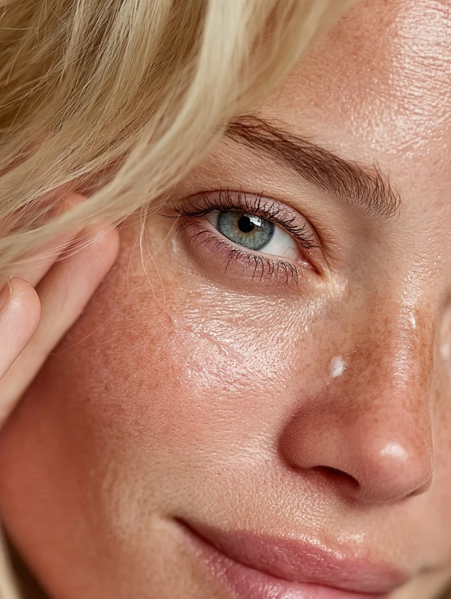 Woman Applying Eye Cream Beauty Skincare Photo