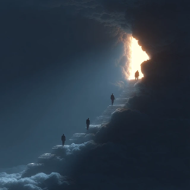 Ascending to the Sky: Motivational Business Concept