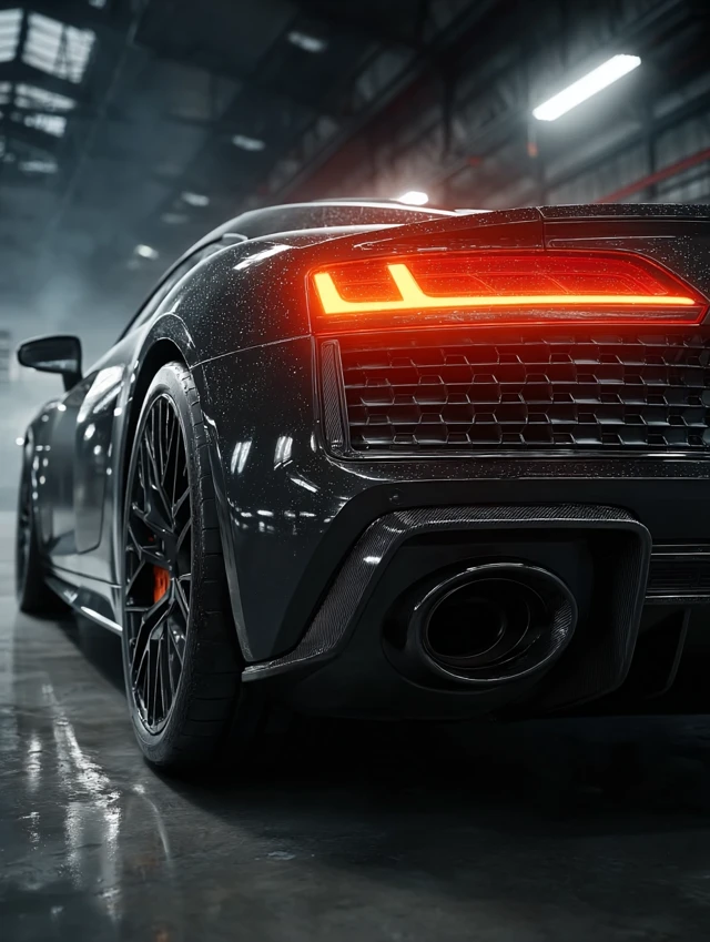Audi R8 Type 42 Cinematic Rear View