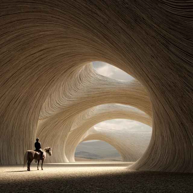 Parametric Equestrian Center Inspired by Hay Bale