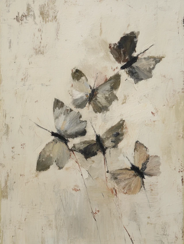 Abstract Butterfly Painting Modern Art