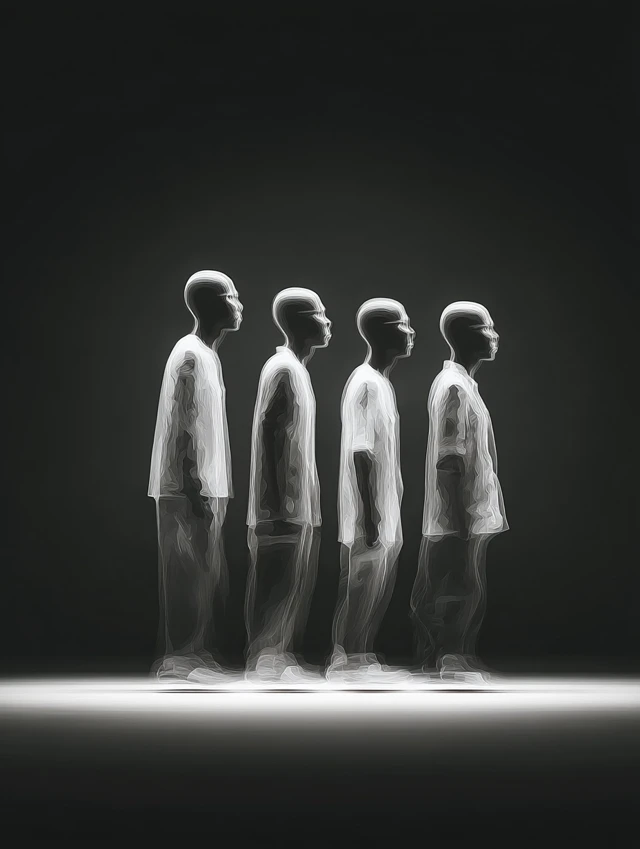 Silhouettes of Men in Motion Photography