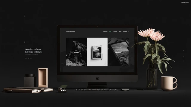 Minimalist Portfolio Website Landing Page Design