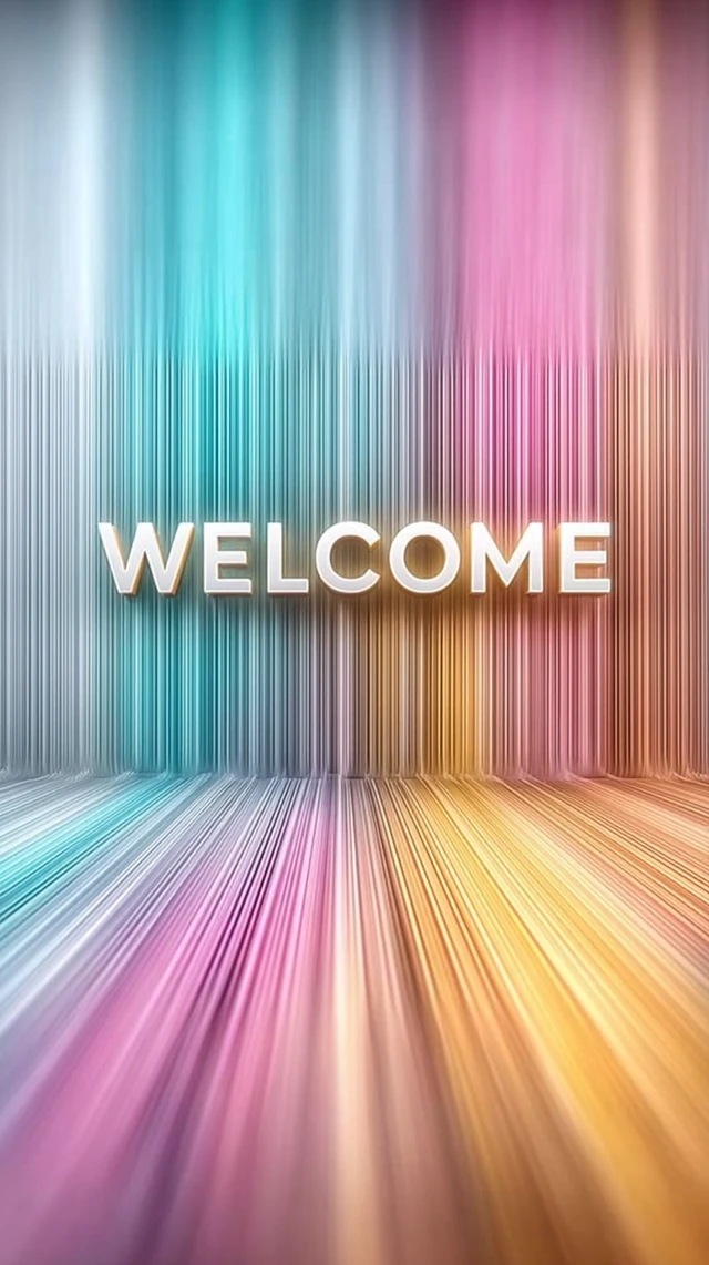 Welcome Neon Light Background for Events