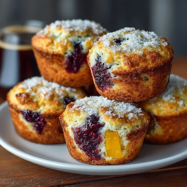 Delicious Mixed Fruit Cobbler Muffins Recipe