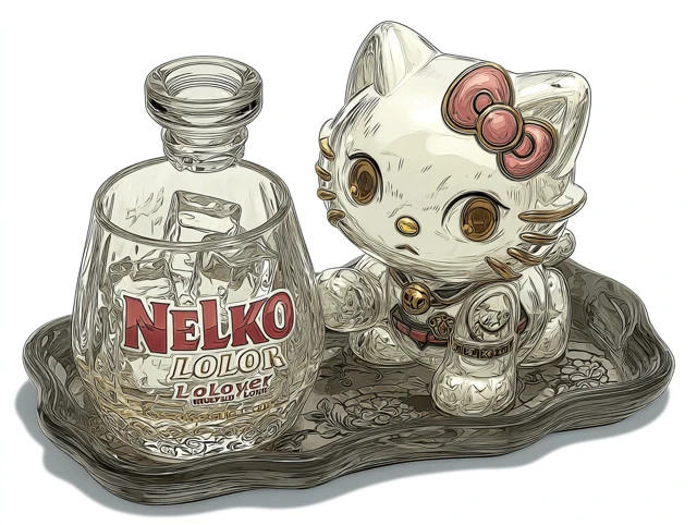 Hello Kitty Liquor Set Sanrio Collectible