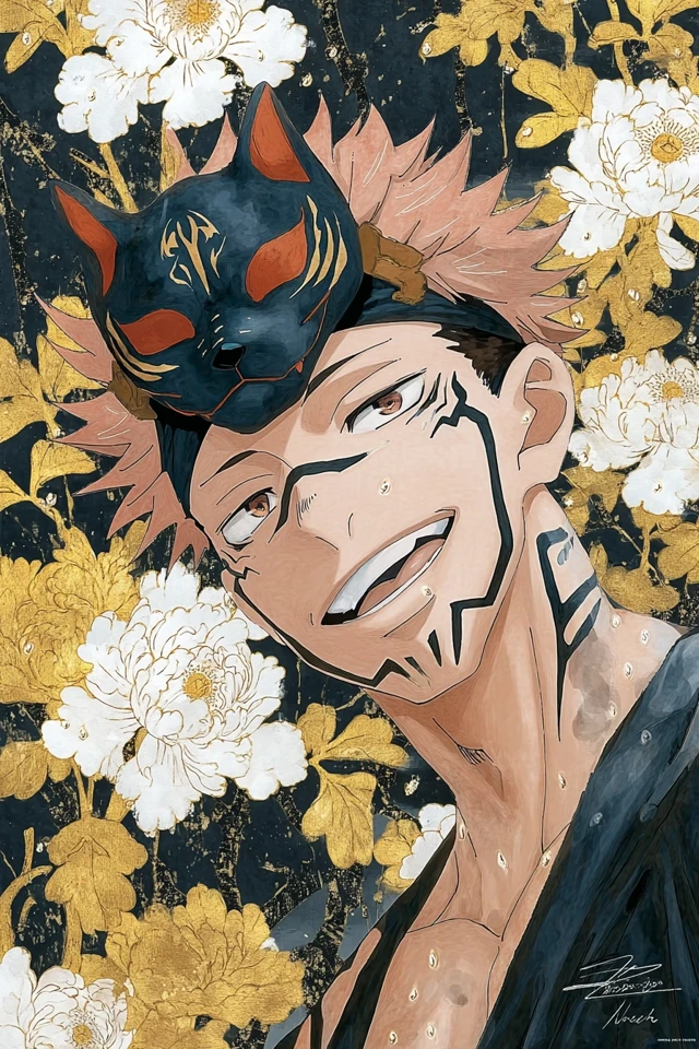Ryomen Sukuna Art Jujutsu Kaisen Anime