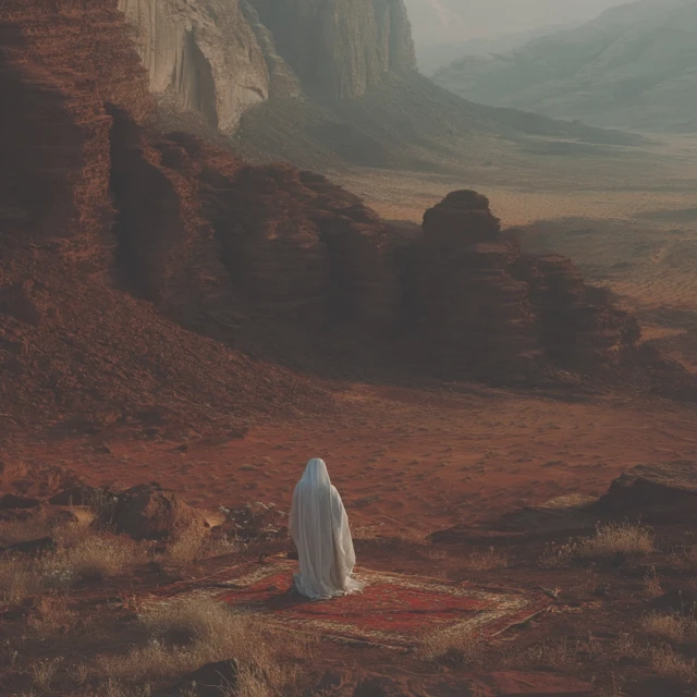 Saudi Man in Jilbab Al Ula Desert Photography