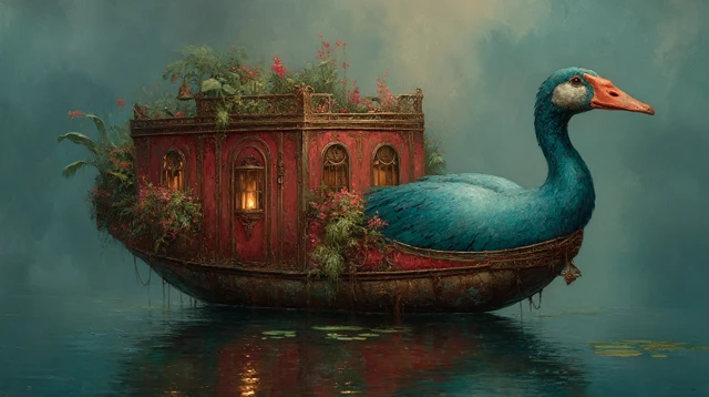 Shamanic Ferry Velvet Crash Art by Francesco Coleman