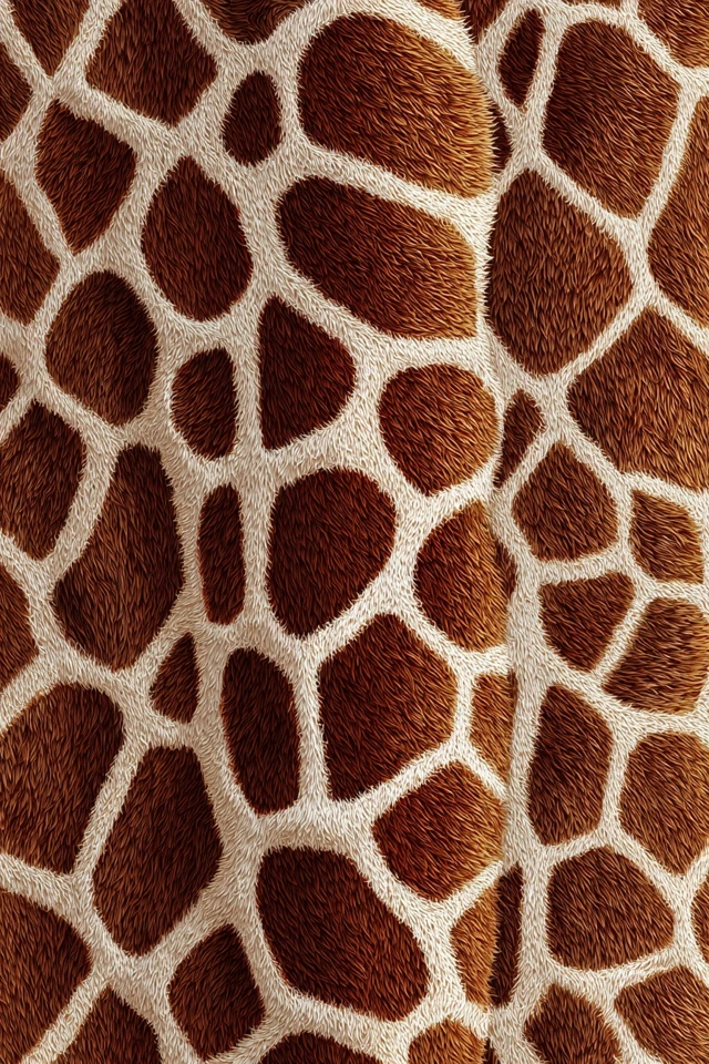Giraffe Skin Pattern Seamless Illustration