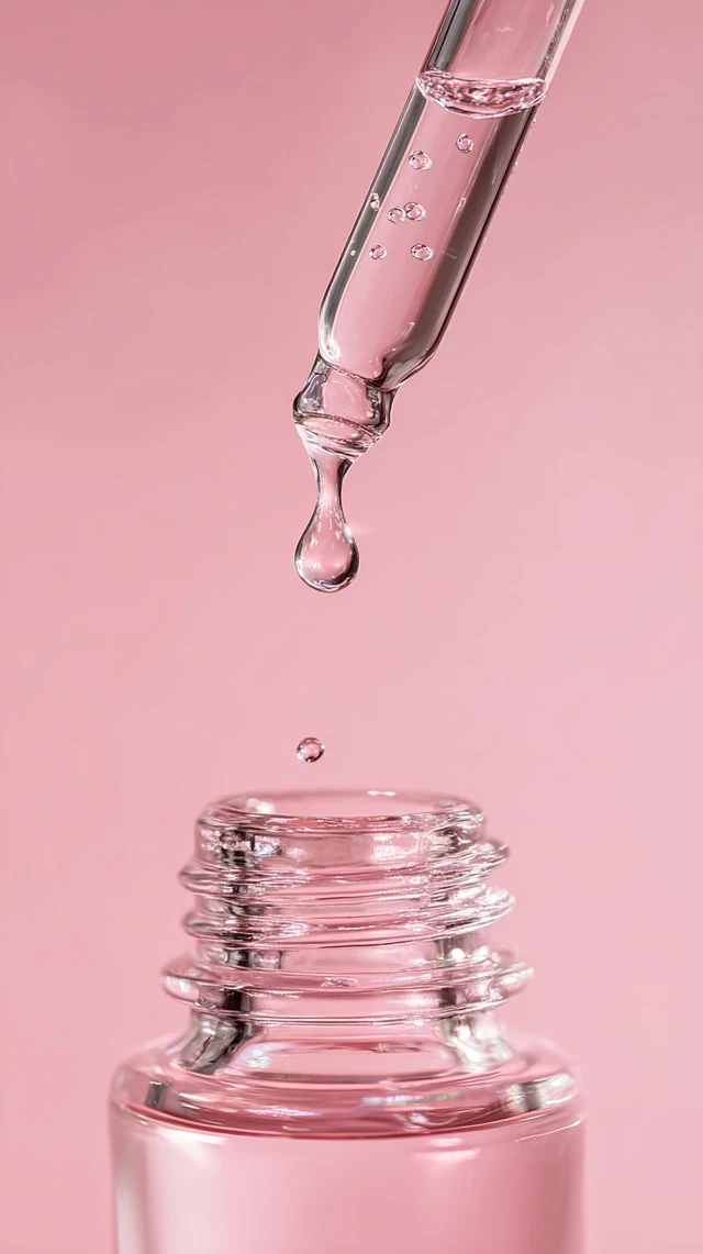 Dropper Pouring Liquid Into Bottle Product Photography