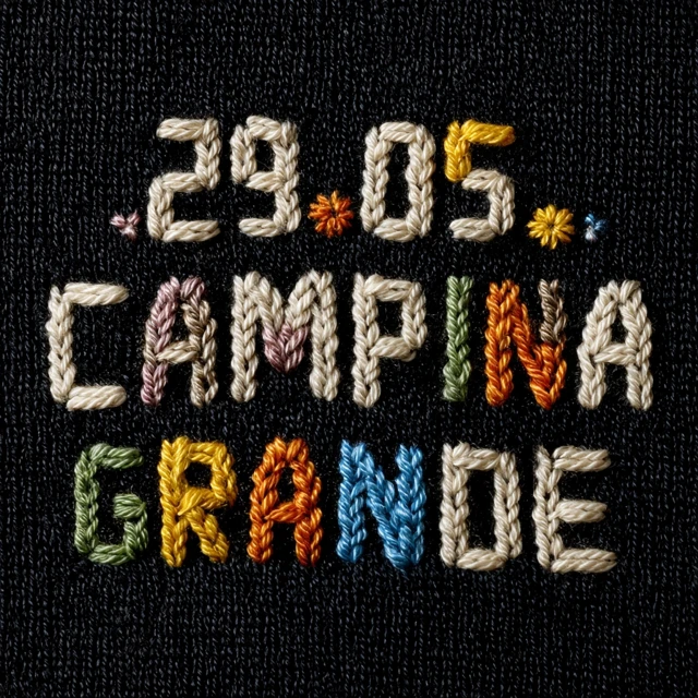 Knitted Text Art 2905 CAMPINA GRANDE