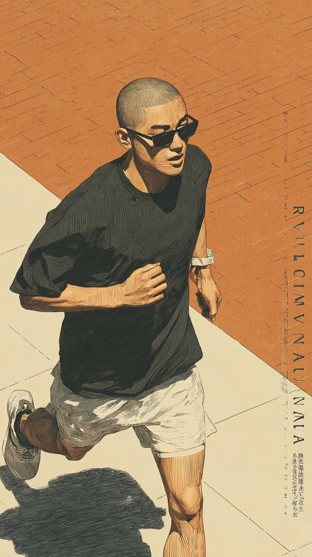 Running Animal Illustration in Takehiko Inoue Style